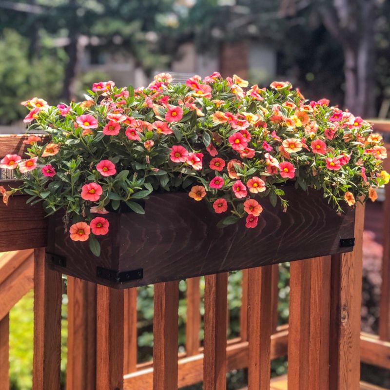 Add Window Boxes Under Railings