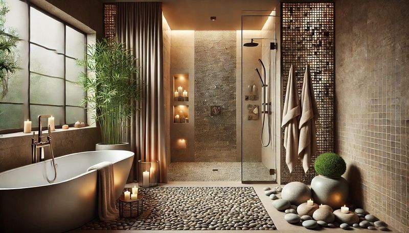 River Rock Shower Sanctuary