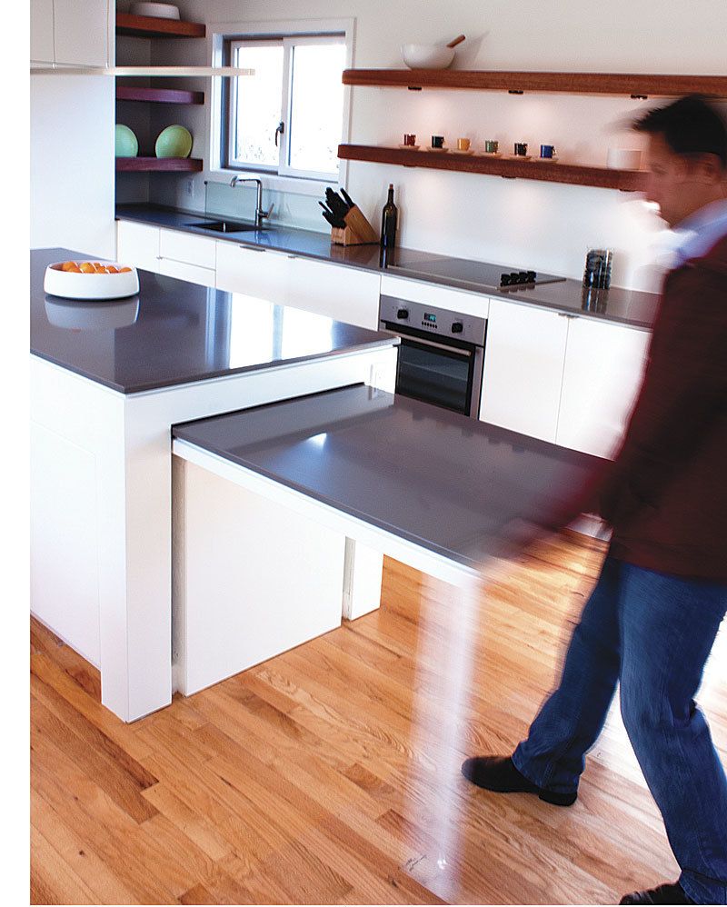 Fold-Down Table Islands