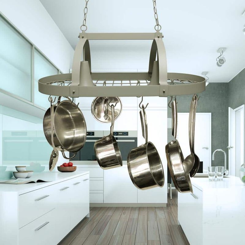 Pot Racks Above Islands