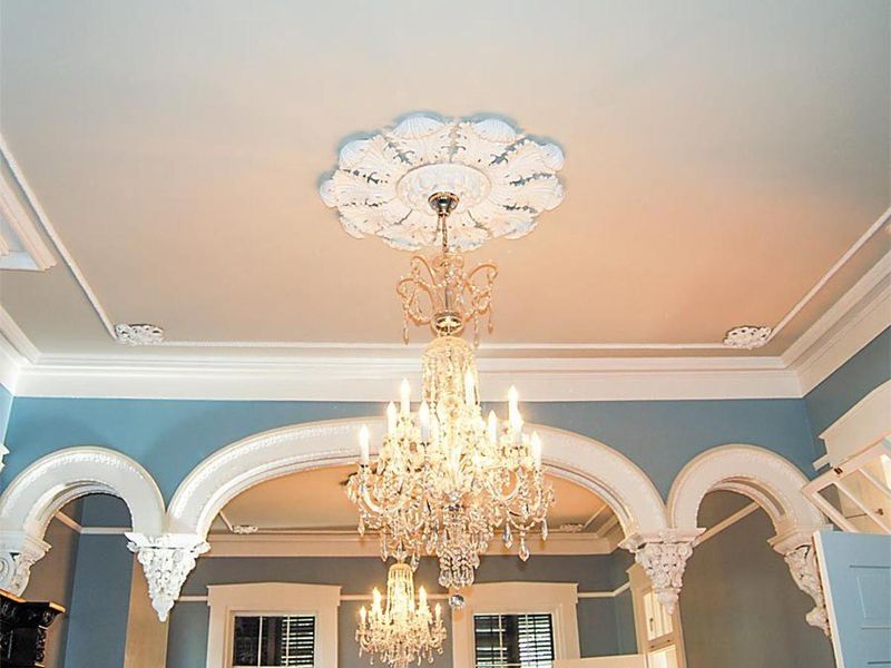 Ornate Ceiling Medallions Add Architectural Interest