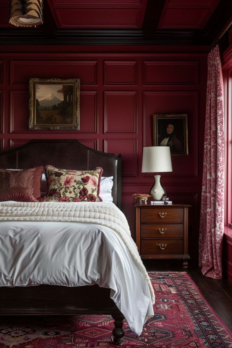 Moody Burgundy And Chocolate