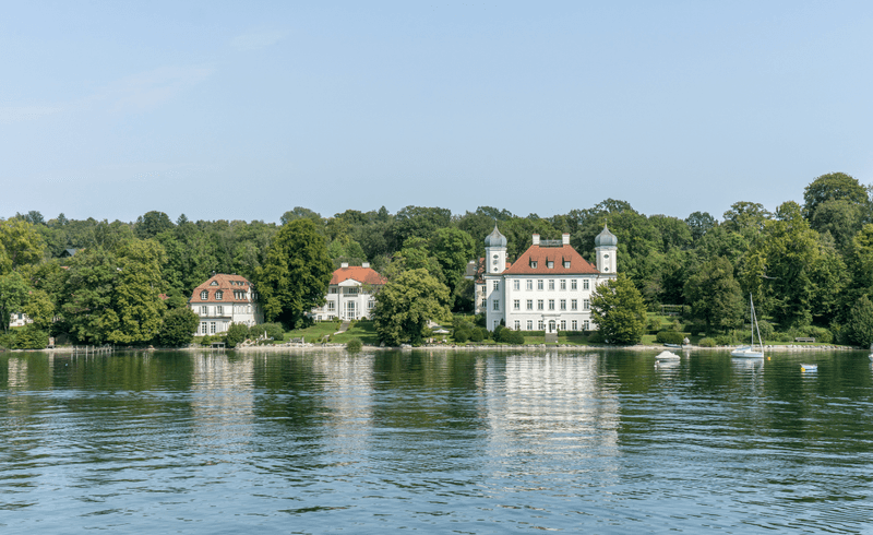 Bavarian Castle On Lake Starnberg