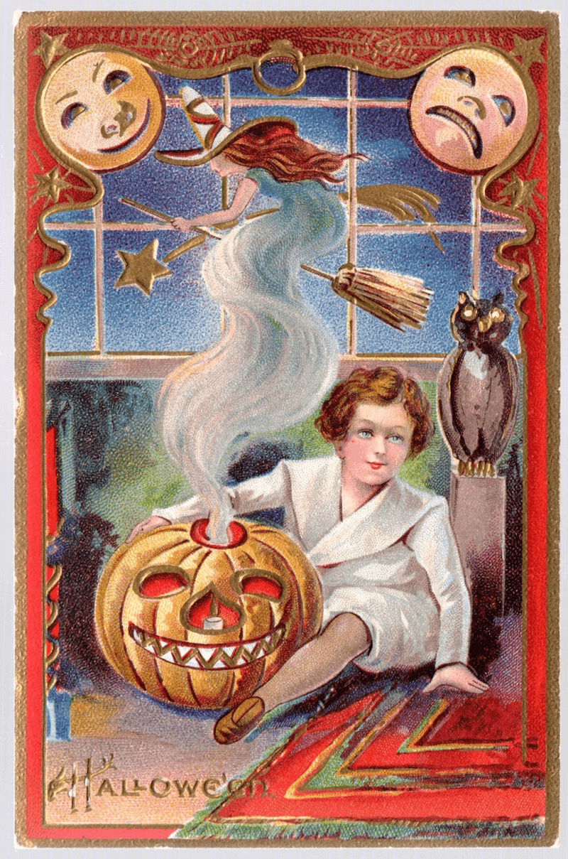 Stained Vintage Postcards
