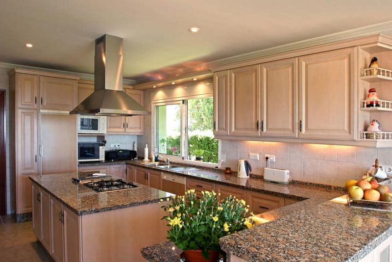 Whitewashed Oak Cabinets