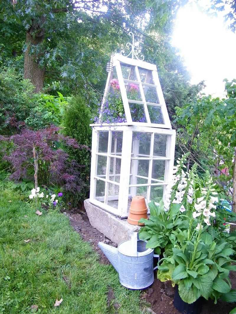 Miniature Glasshouses Become Backyard Focal Points