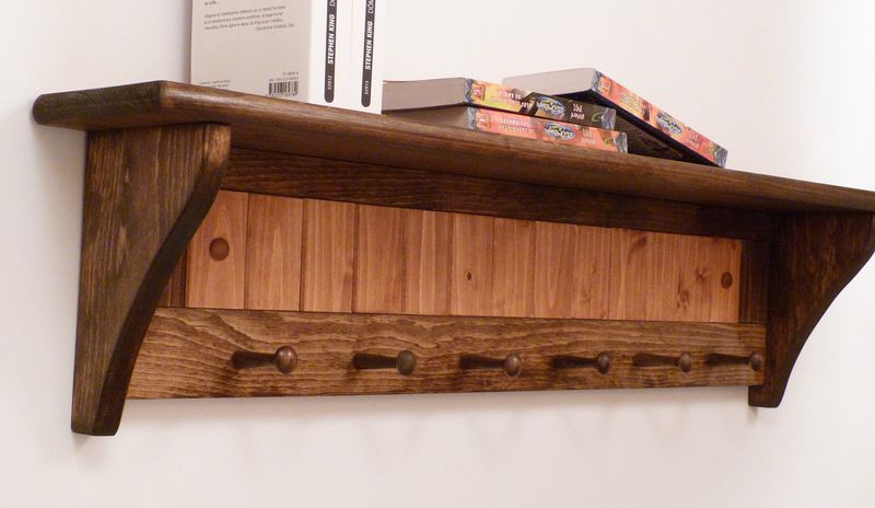 Install Wooden Pegs For Hanging Items