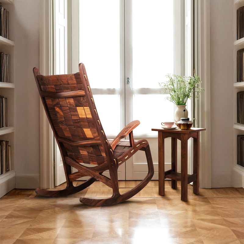 Live Edge Walnut Art Chair