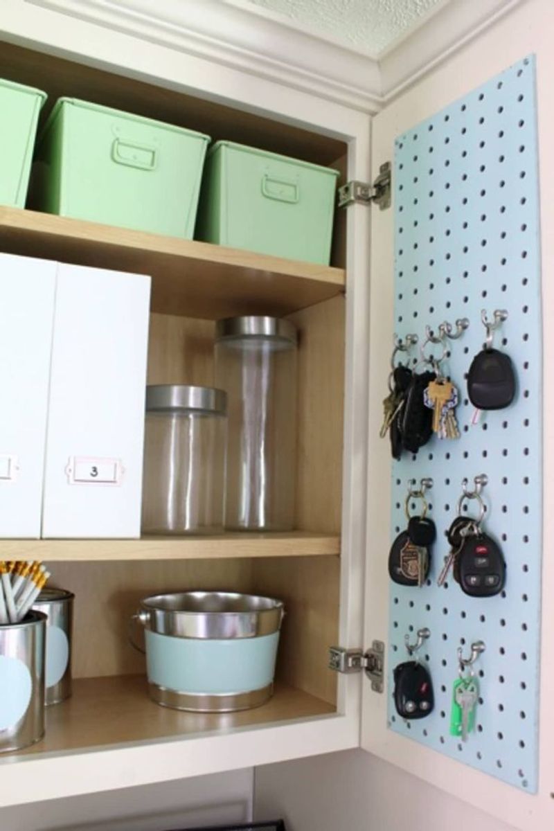 Pegboard Inside Pantry Doors