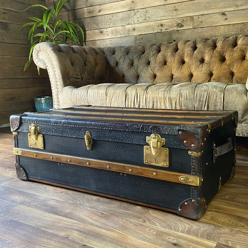 Weathered Wooden Trunks