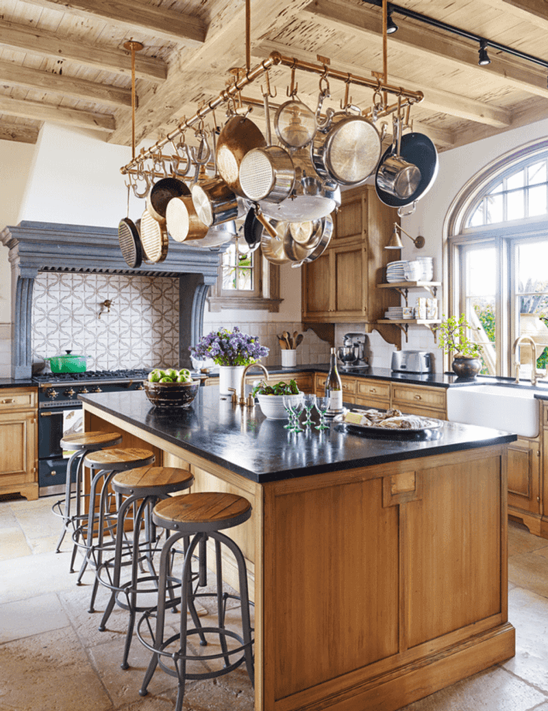 Ceiling-Mounted Pot Racks