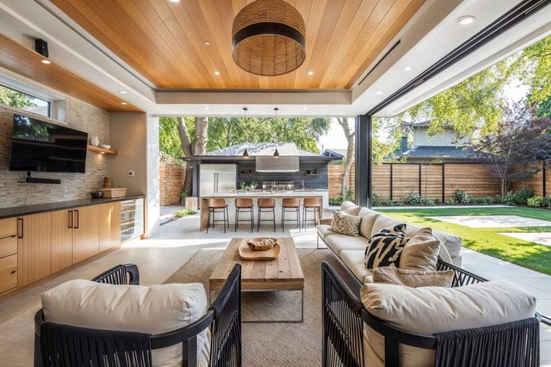 Outdoor Kitchen and Entertainment Area