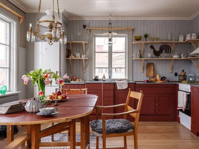 Scandinavian Red and Natural Wood