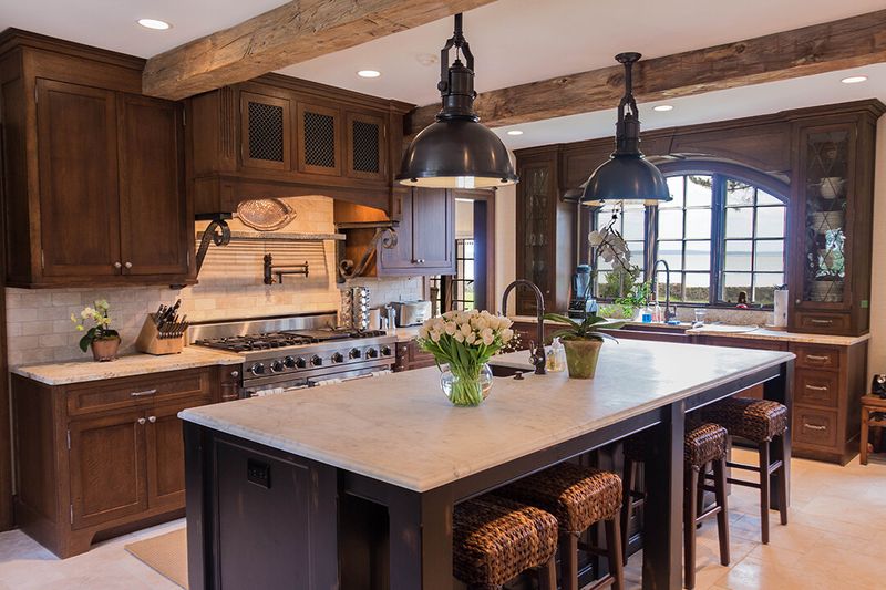 Tudor Home + Rich Wood & Leaded Glass