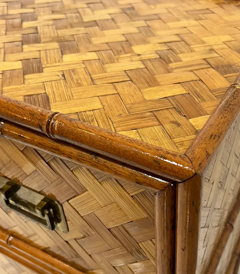 Wooden Basket Weave Wallpaper