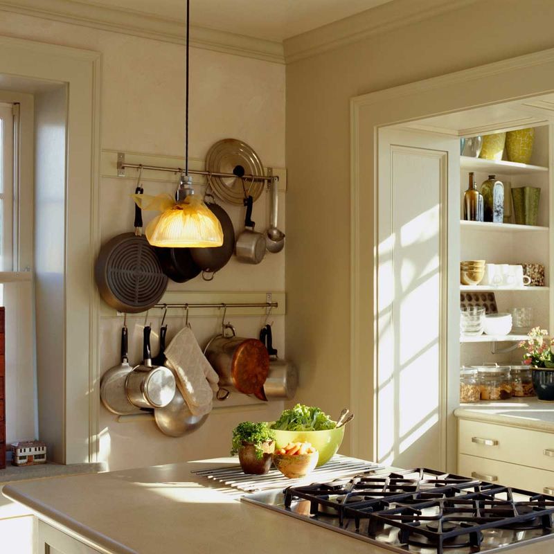 Wall-Mounted Pot Rack