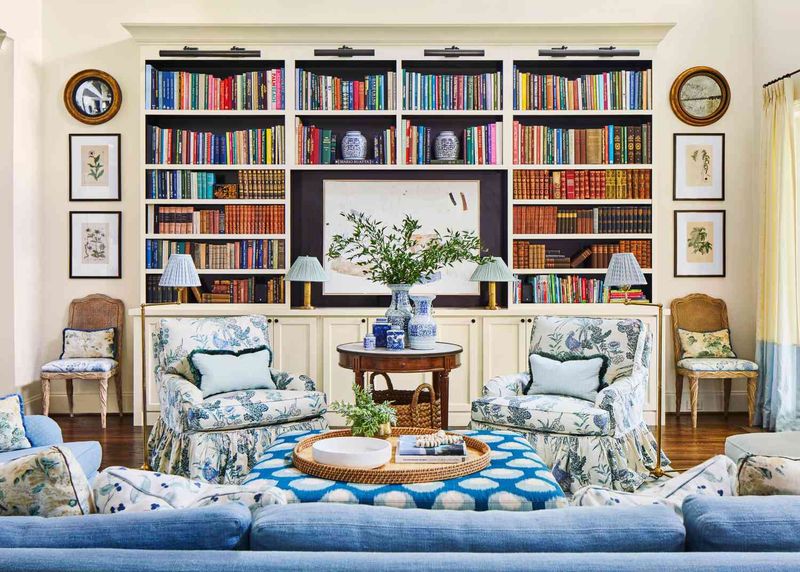 Built-In Bookshelves Showcase Personality