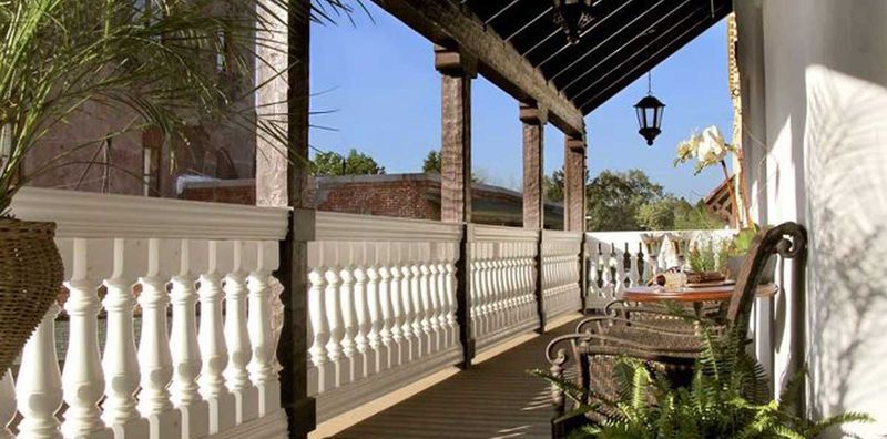 Graceful Balustraded Porches