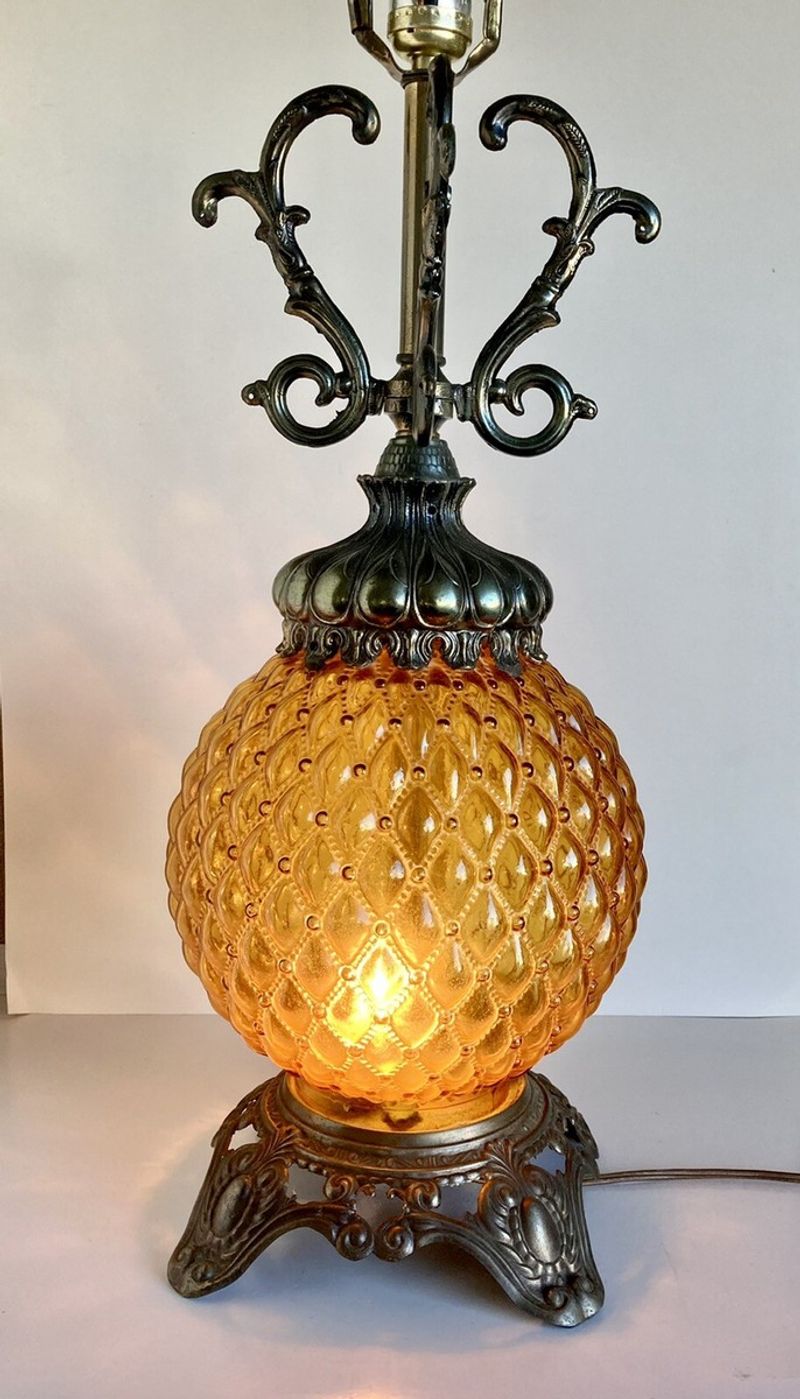 Amber Glass Lamps