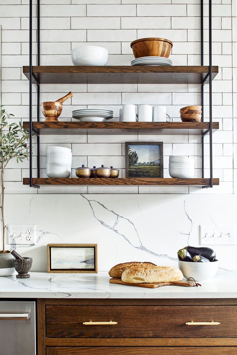 Open Shelving With Curated Collections