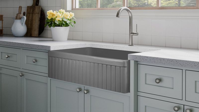 Flat-Finish Ceramic Sinks
