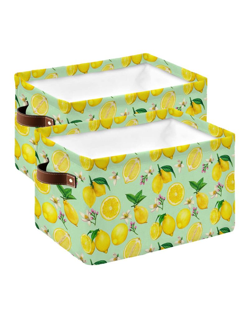 Lemon Yellow Storage Baskets