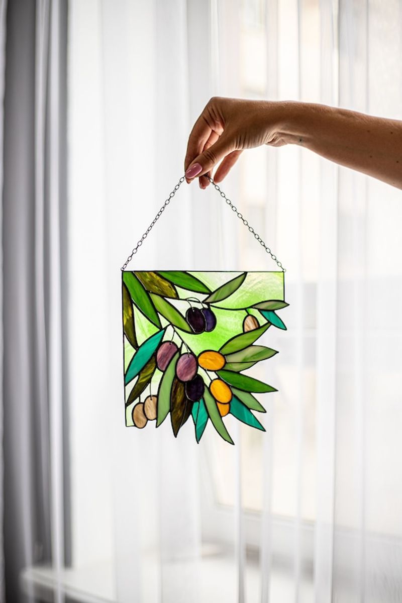 Olive Stained Glass Accents