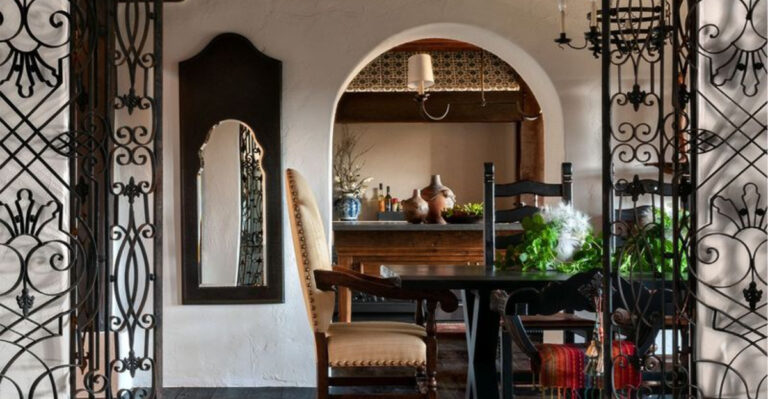 Take A Look Inside This Spanish-Style Home In Santa Fe That Expertly Blends Old And New