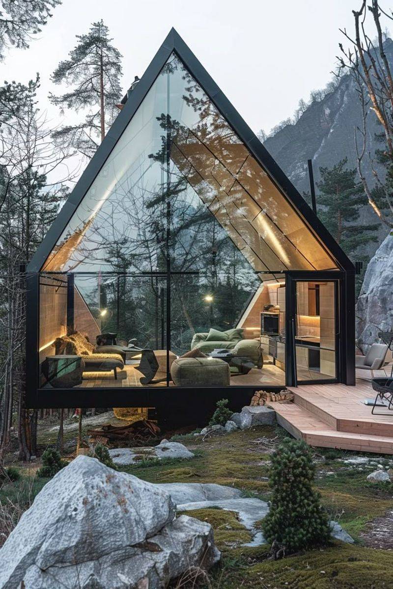 The Glass Cube Mountain Retreat