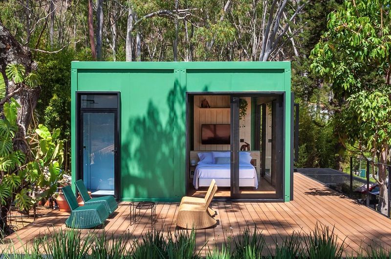 The Mint Green Floating Home