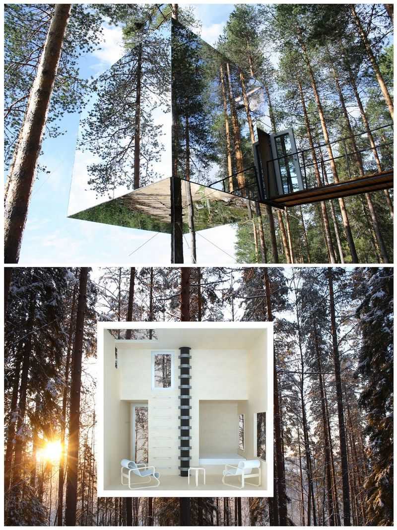 The Mirrorcube at Treehotel, Sweden
