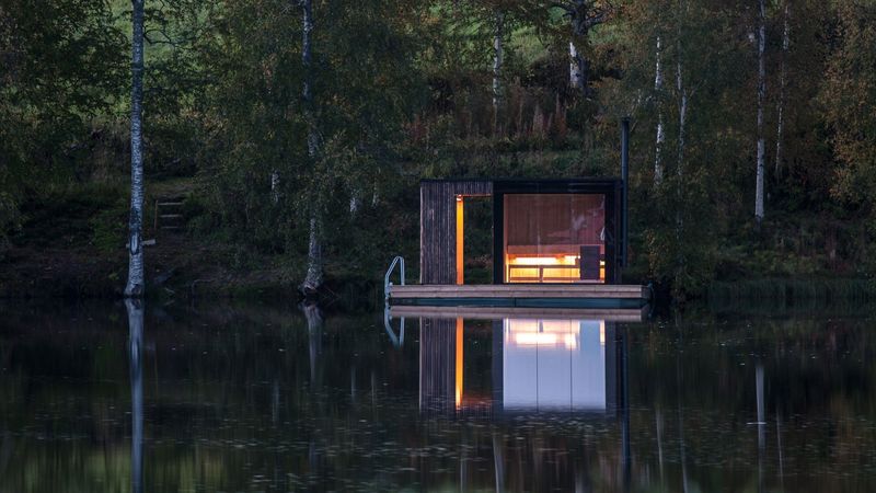 The Floating Scandinavian Sauna House