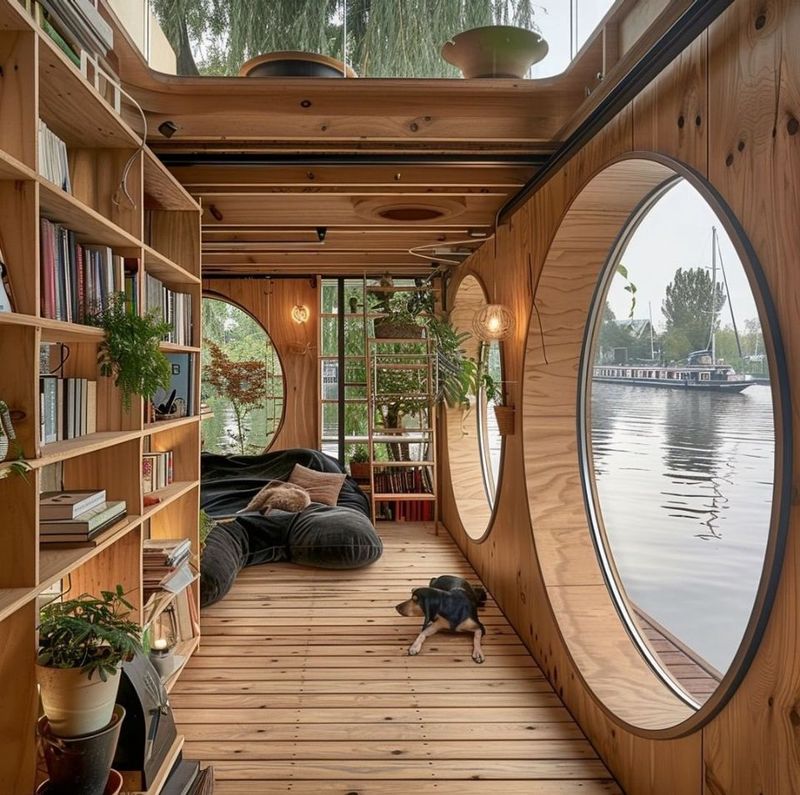The Floating Library Barge