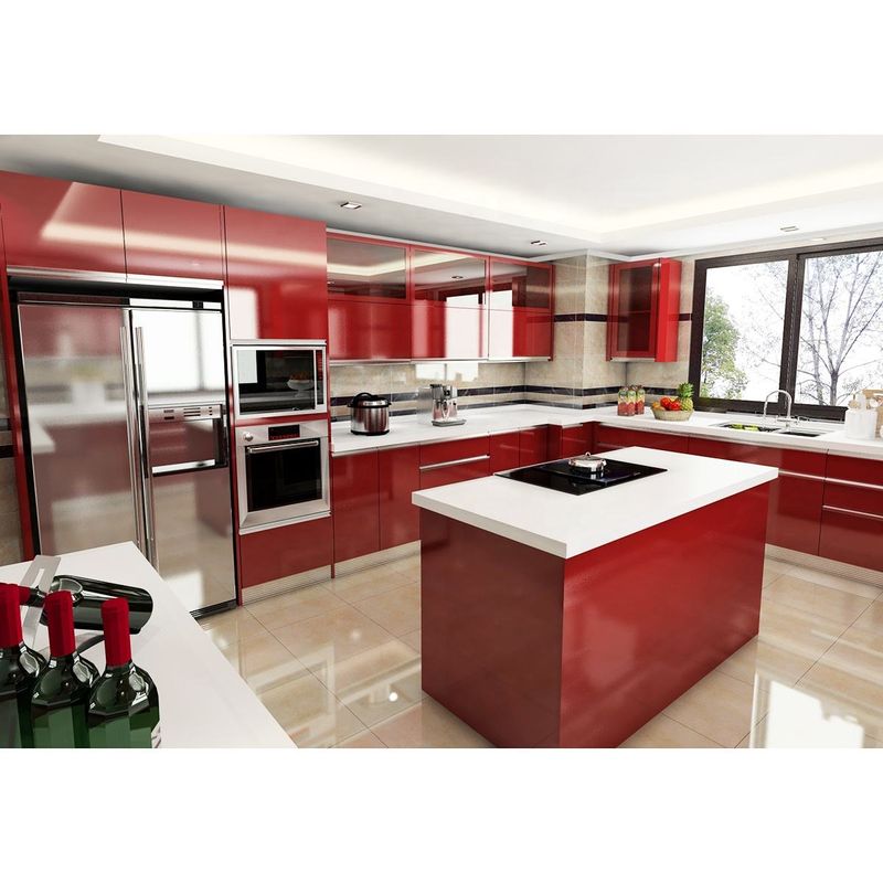 Glossy Contemporary Red