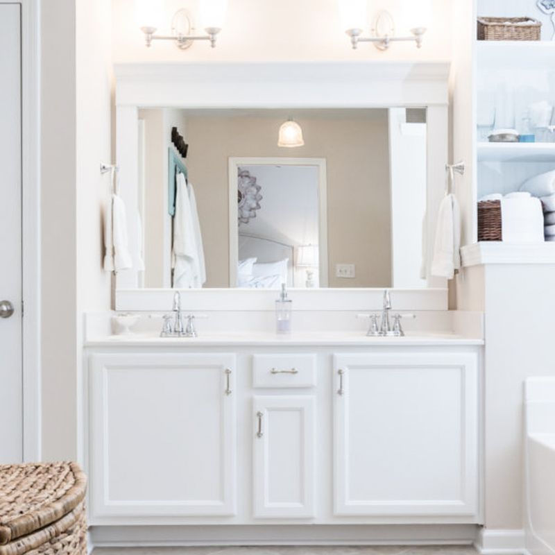 Elevate Outdated Bathroom Mirrors with DIY Frames