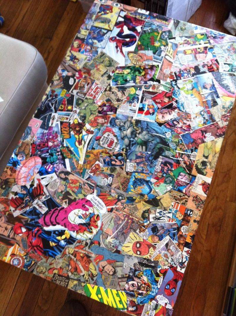 Comic Book Desk for Superhero Fans