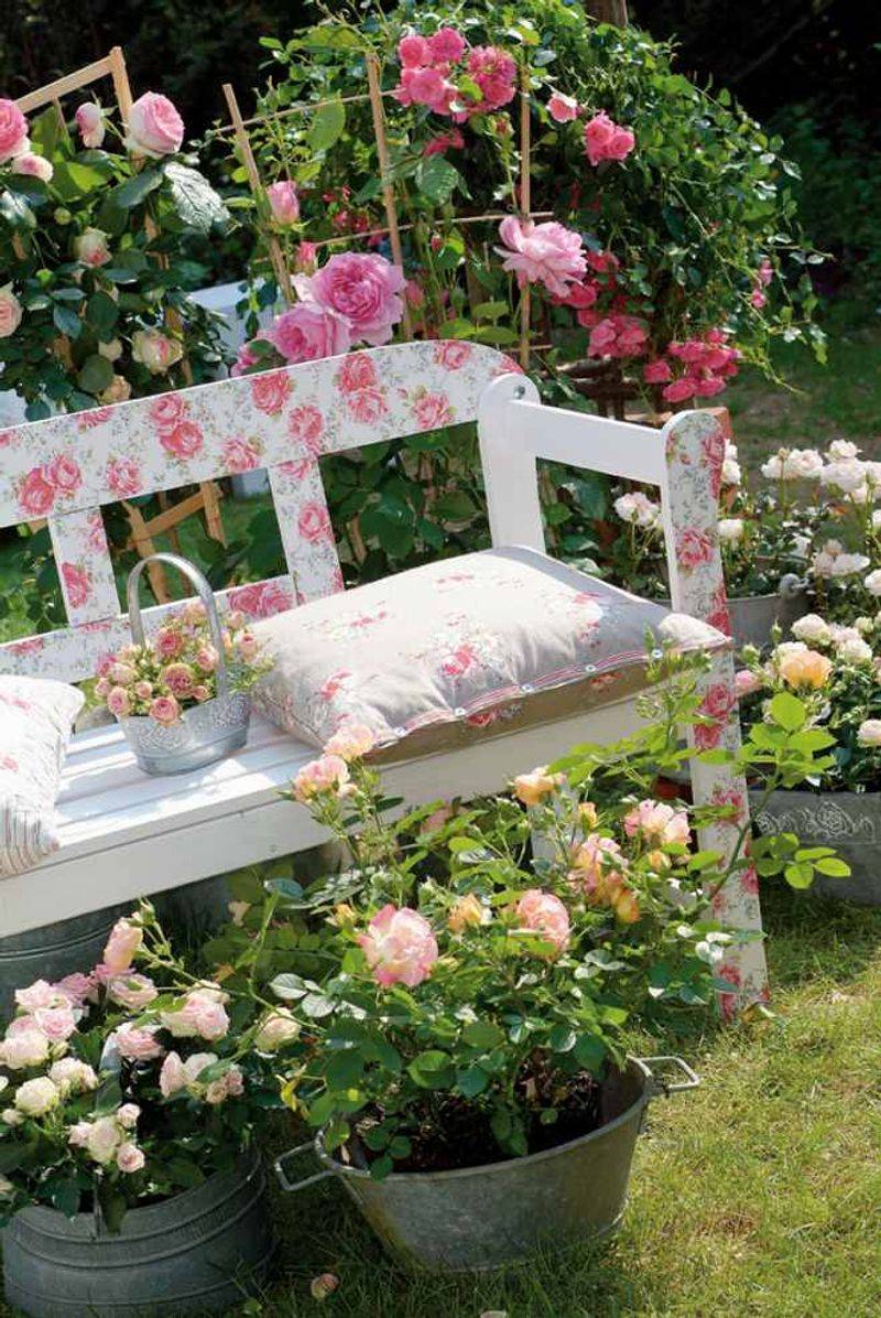 Seed Packet Garden Bench
