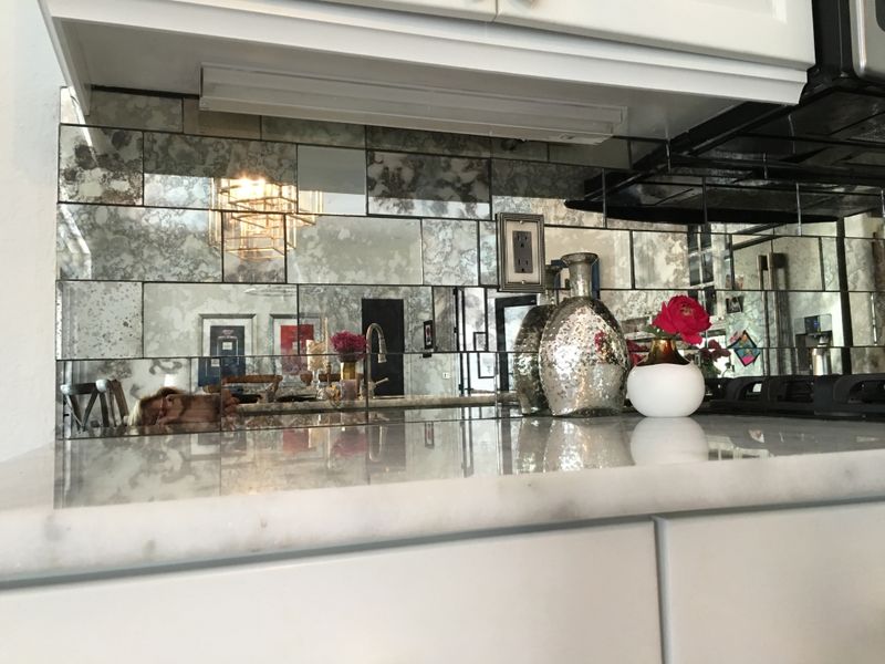 Mirror Tile Backsplashes