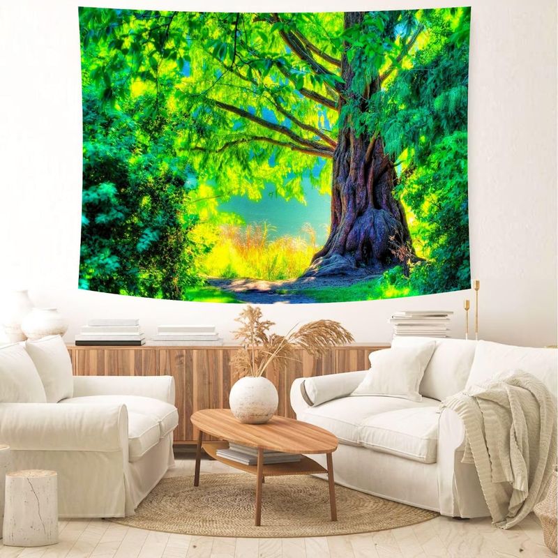 Hang Colorful Tapestries On Walls