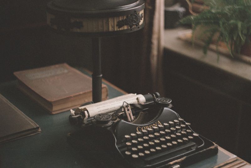 Antique Typewriter Display