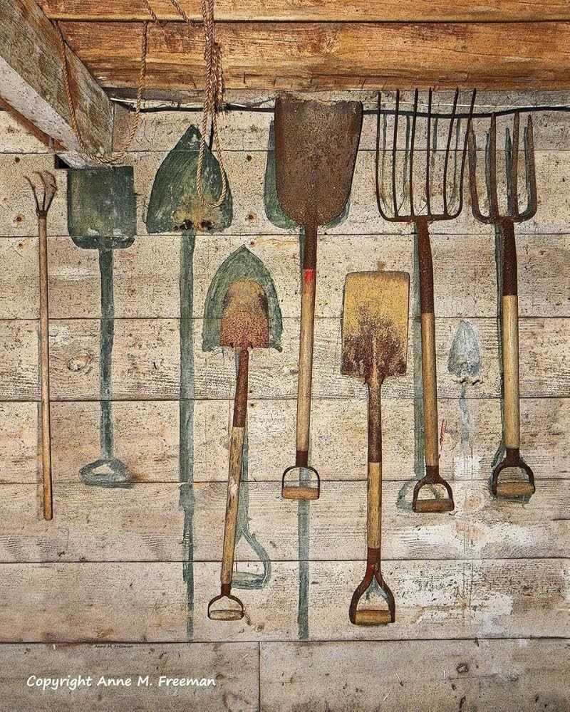 Antique Farm Tools as Sculptural Art