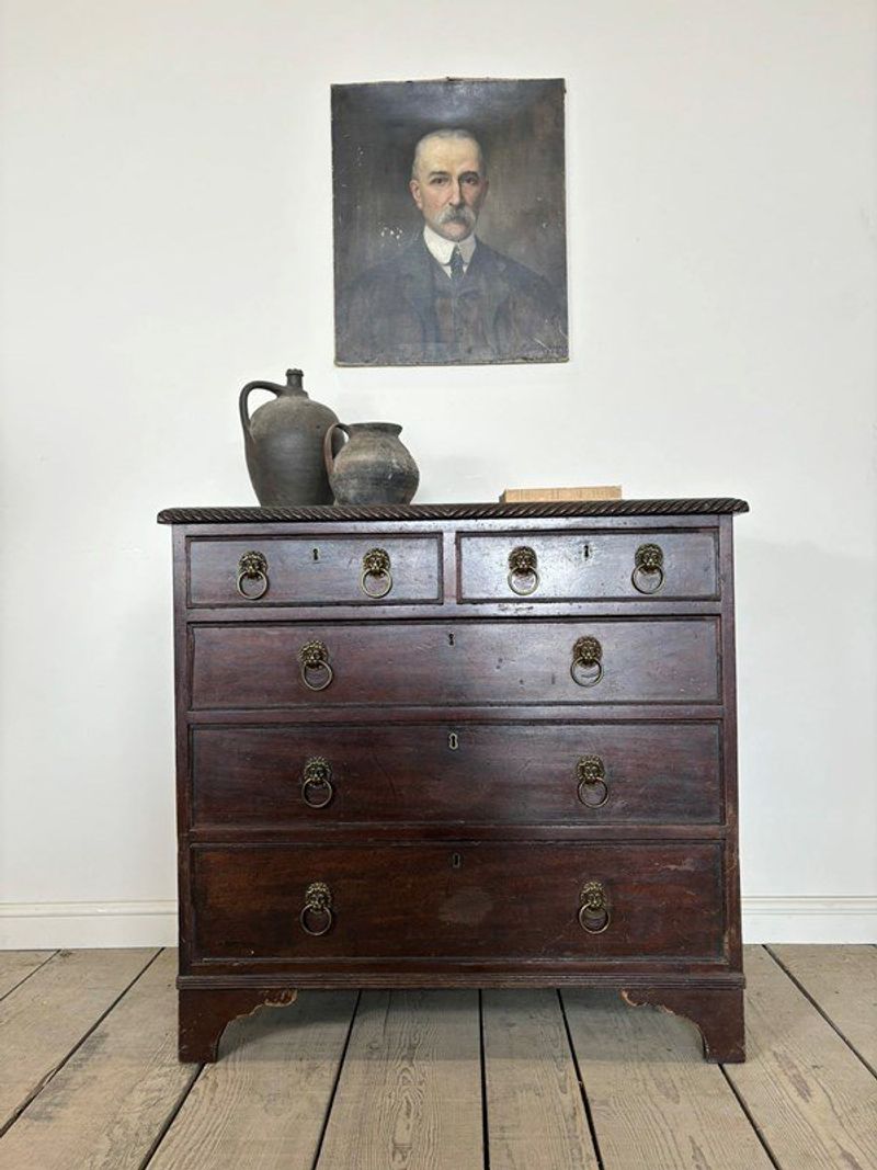 Georgian Mahogany Chests Of Drawers