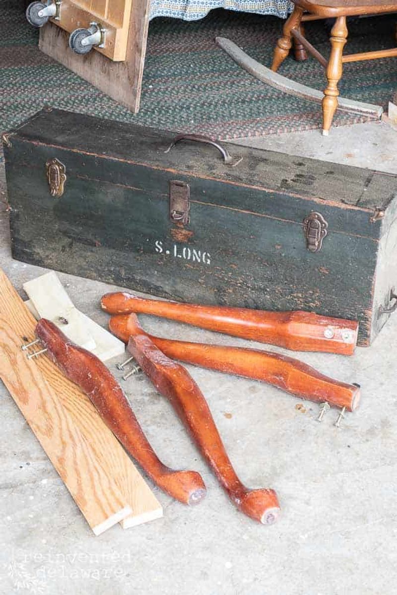 Weathered Wooden Toolboxes