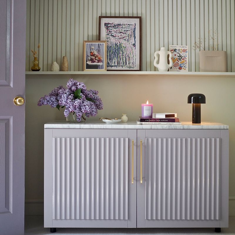 Velvet-Fluted BRIMNES Cabinet