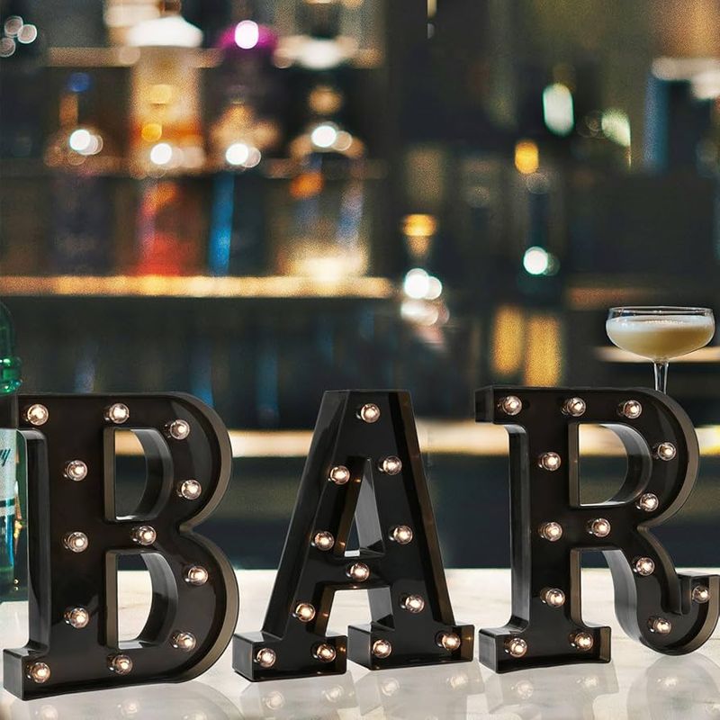 Cocktail Bar Marquee Lights