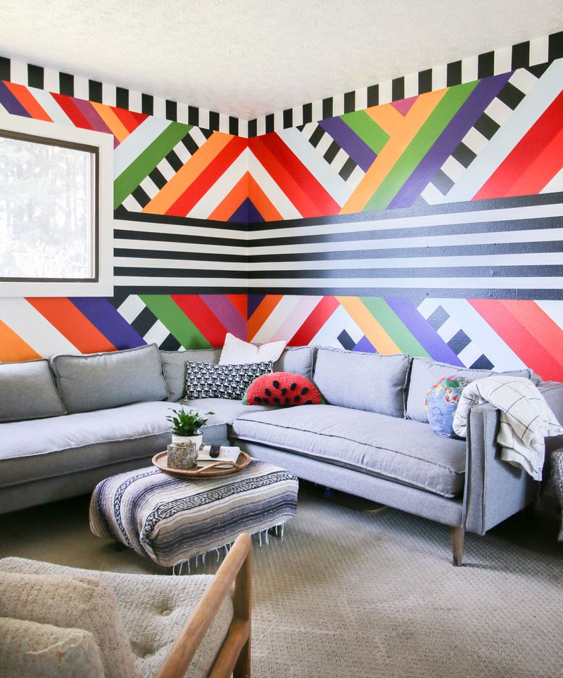 SKIP: Accent Walls With Bold Patterns