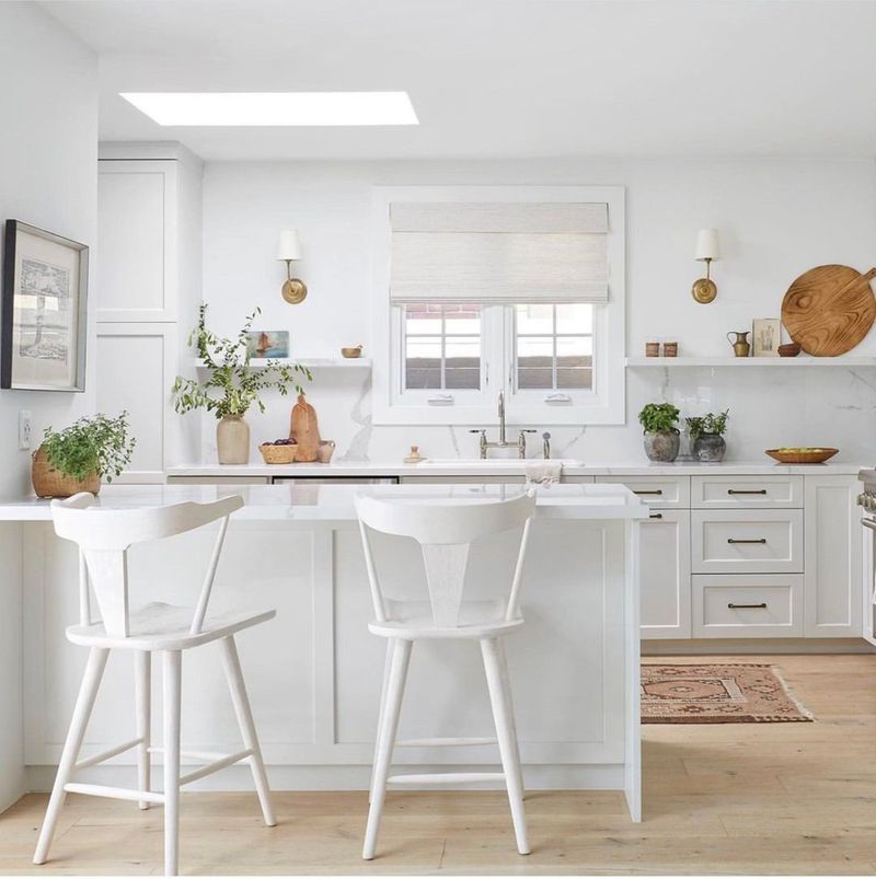 All-White Kitchens