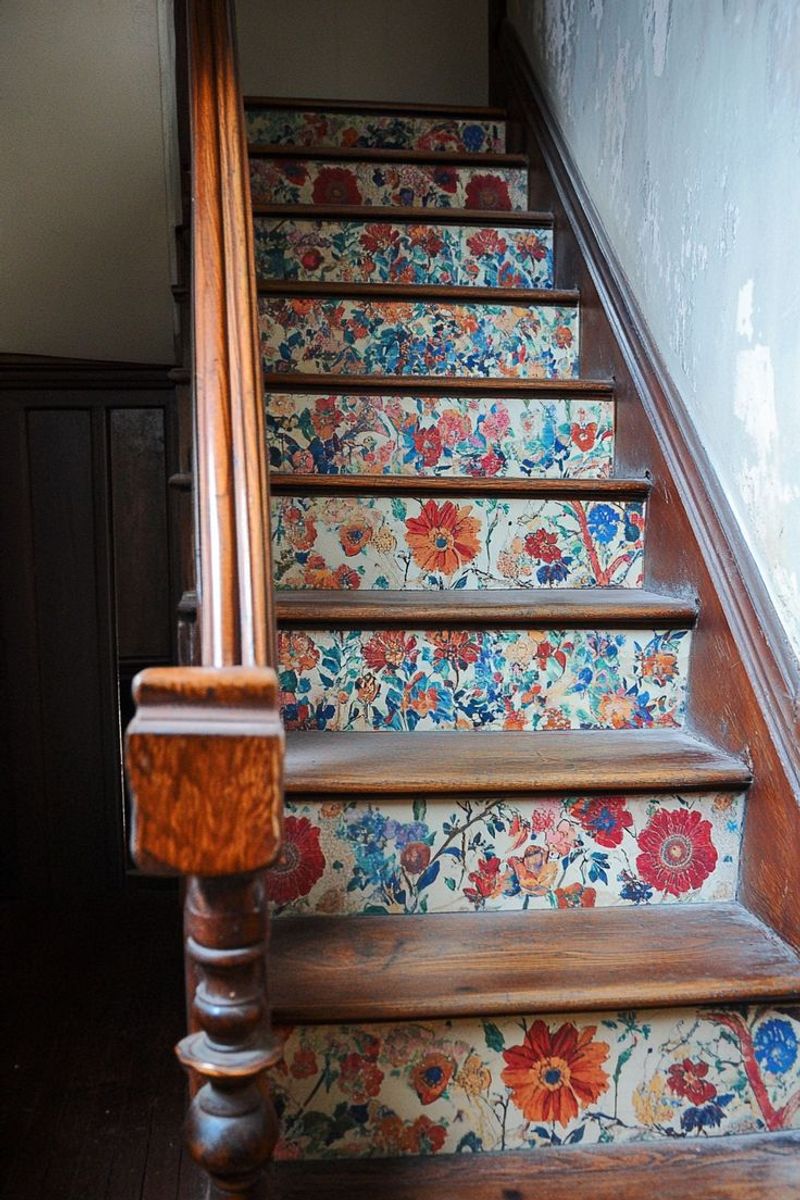 Wallpapered Risers