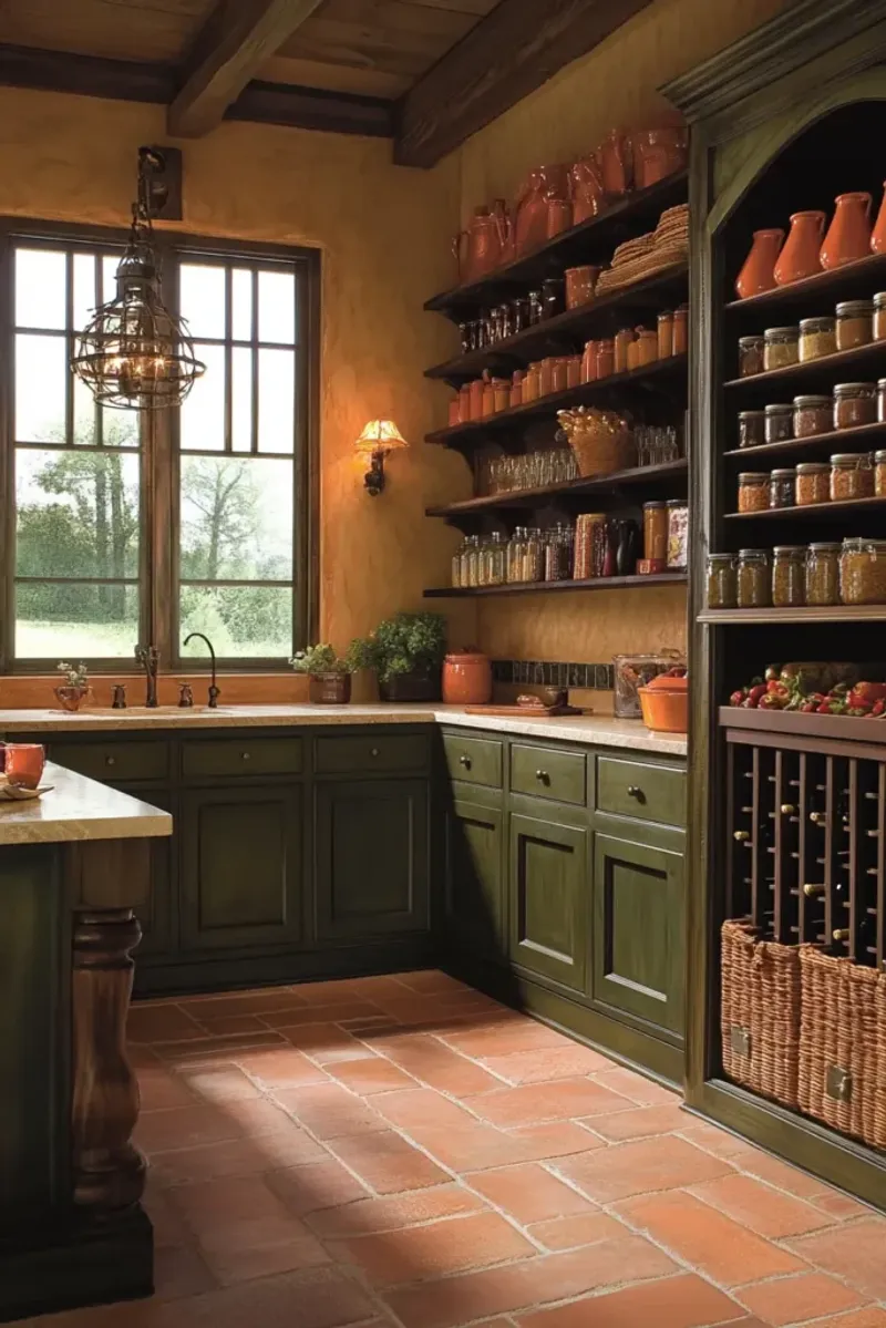 Open Wooden Shelving