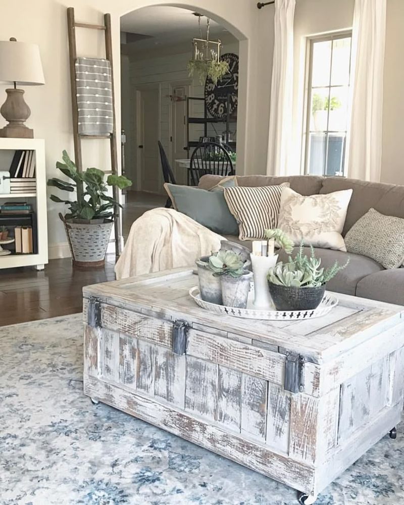 Weathered Trunk Coffee Table
